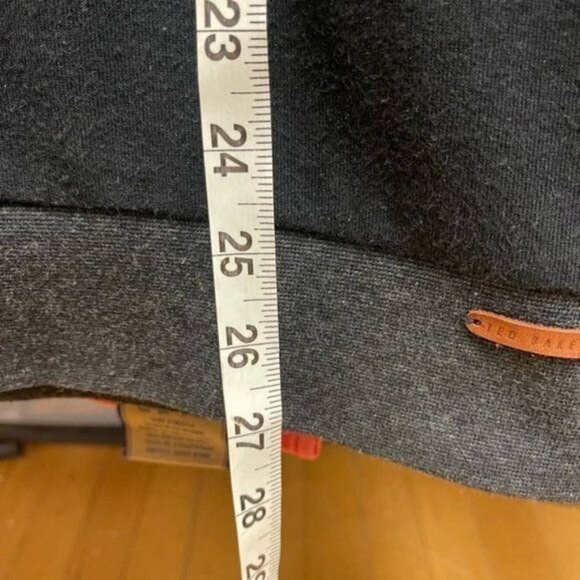 Ted Baker Men's Black Sweatshirt Quarter Zip Pocket Pullover Funnel Neck Sz L - Picture 9 of 9